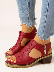 Women's Tall Cushioned Block Heel Sandals for Casual Wear
